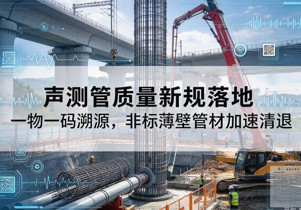 五大连池声测管质量新规落地，一物一码溯源，非标薄壁管材加速清退