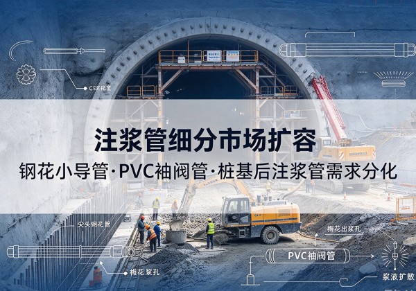 五大连池注浆管细分市场扩容，隧道钢花小导管、PVC 袖阀管、桩基后注浆管需求分化